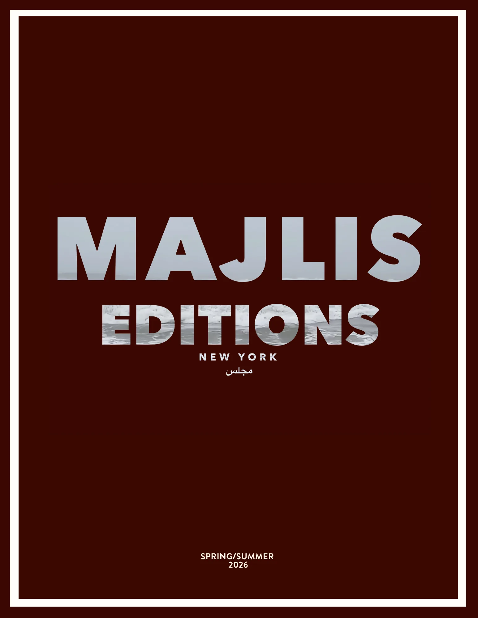 MAJLIS Spring/Summer 2026 brochure cover