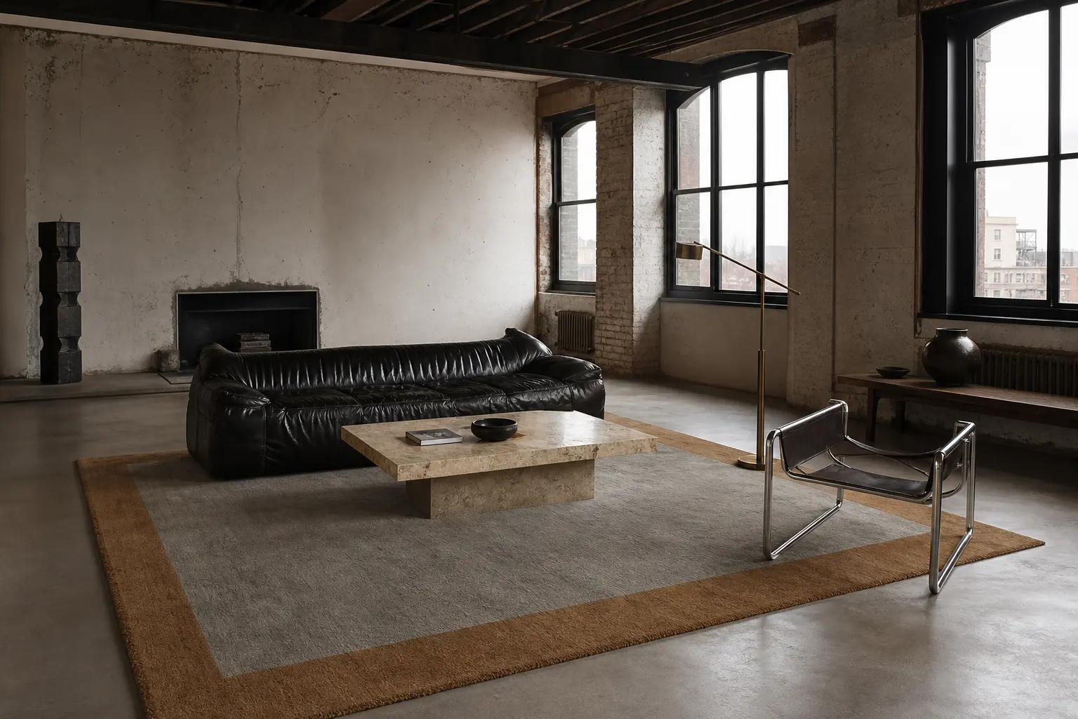 Room render with Thick - Fieldstone / Biscuit.