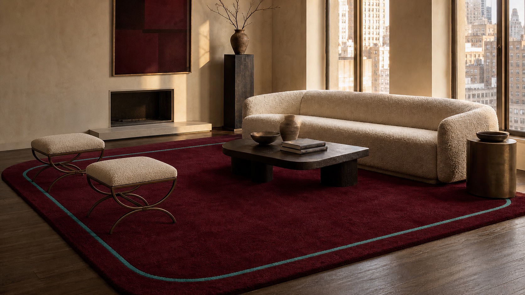 Settle MAJLIS Studio exported top-down rug design